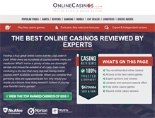 Tablet Screenshot of onlinecasinos.com